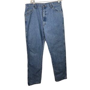 Wrangler Rugged Wear Relaxed Fit Denim Jeans Mens 40 x 34 Straight Leg